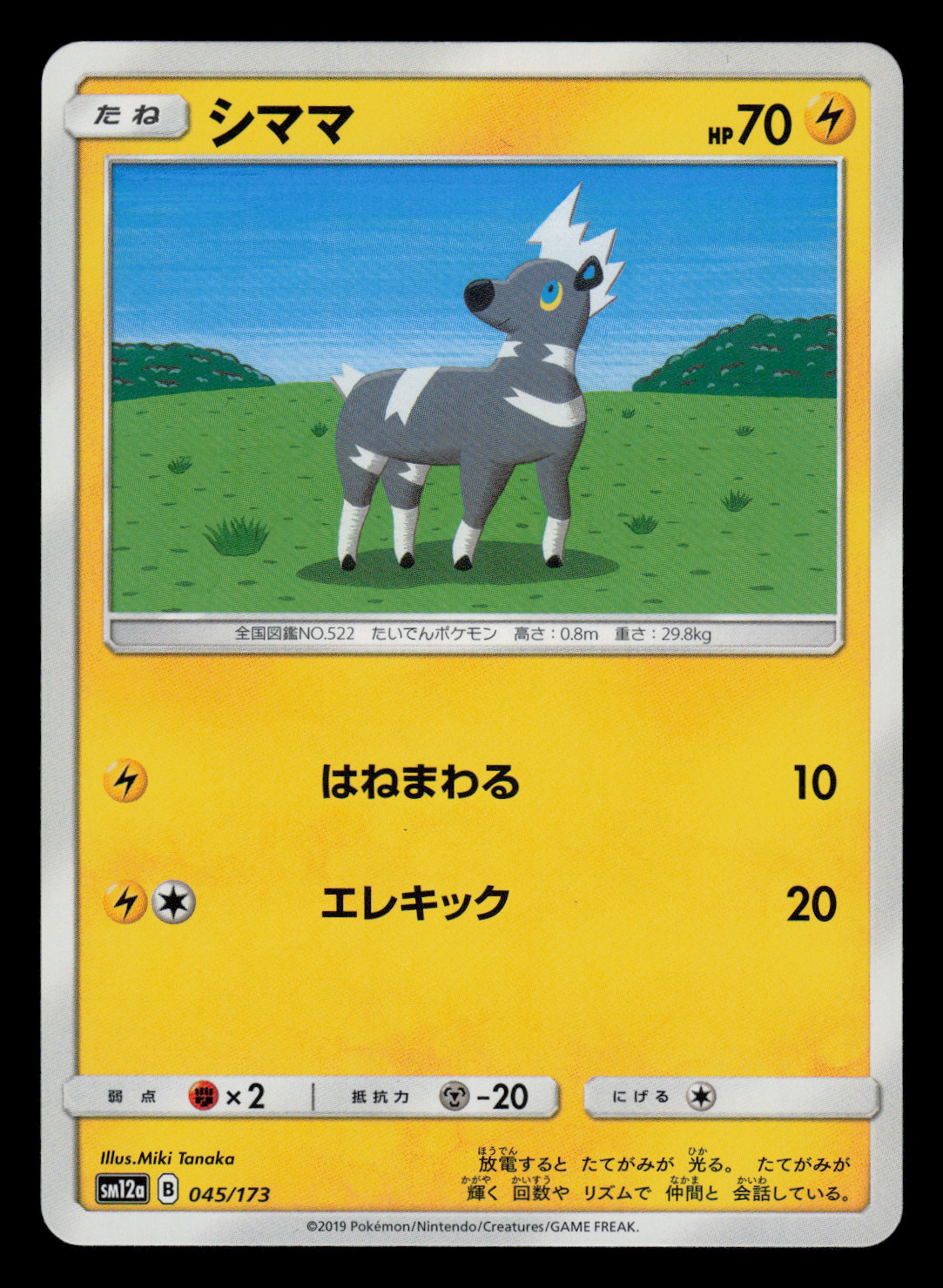 NM - Pokemon Japanese Blitzle 045/173 Tag Team GX All Stars sm12a