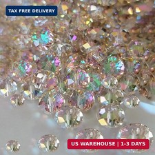 800Pcs 4/6/8/10mm Crystal Glass Beads for Jewelry Making Beads for Bracelets Nec