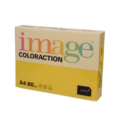 Image Coloraction Kopierpapier A4 80 g/m² - 500 Blatt (1 Stapel) dunkelgelb Sevilla
