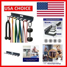 Effortless Installation Resistance Band Rack - 7 Prong Organizer for Gyms