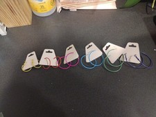 Six Different Colored Rainbow Hoop Earrings for Women