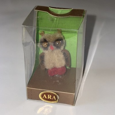 Vintage ARA 1.5  Owl Pocket Pet Wool Austria in Original Package