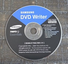 SAMSUNG DVD/CD Nero 9 Essentials CD Writing Burning Tools