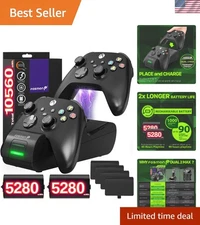 Fast Charging Dock for Xbox Controllers | 2 Rechargeable Battery Packs Included
