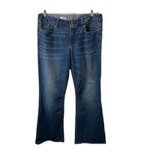 Gap 1969 Perfect Boot Blue Jeans Women  s Stretch Size 33/16A Med Wash High Rise