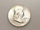 1949-D 50C FRANKLIN SILVER HALF DOLLAR GEM BU