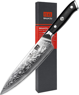 SHAN ZU 20CM Pro Series Damask Chef Knife with G10 Handle - 67 Layers