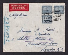 BELGIUM 1948 Spoedbestelling Express Cover to London, England