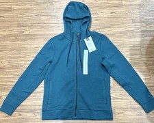 Member's Mark Men's Active Full Zip Long Sleeve Hoodie Size Small, Bluish/Green