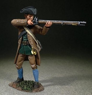 16100 - Colonial Militia Standing Firing, No.3 - Clash of Empires - W. Britain