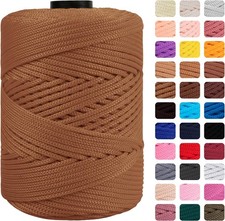 3mm Polypropylene Cord 185 Yards Colorful Yarn for Macrame Crafts