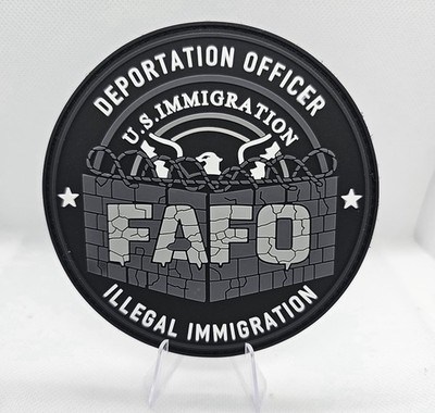Novelty U.S. Homeland Immigration Enforcement FAFO Patch Deportation Officer ICE
