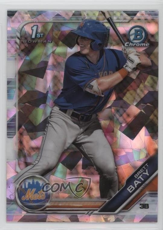 2019 Bowman Chrome Draft Sapphire Edition Brett Baty #BDC-39 1n8a