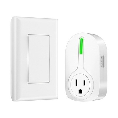 - Wireless Remote Control Outlet, Indoor Remote Light Switch for Plug in Lamp, S