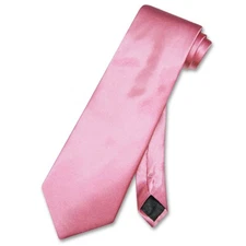 Antonio Ricci NeckTie Solid HOT PINK FUCHSIA Color Mens Neck Tie