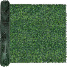 Artificial Boxwood Roll,48X120 in 40 Sqft Uv-Anti Faux Ivy Boxwood Hedge Leaf