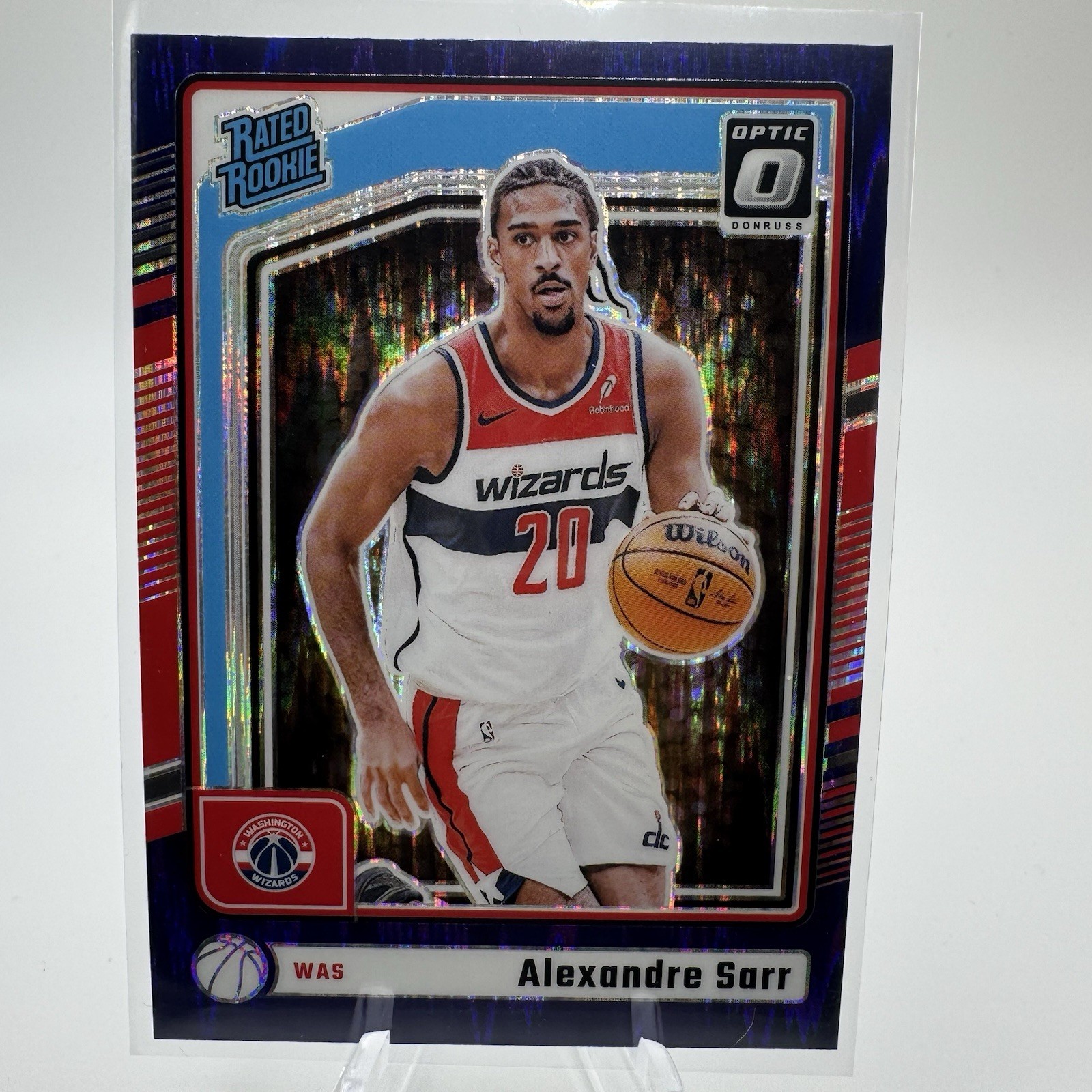 2024-25 Optic Basketball ALEXANDRE SARR Rated Rookie Purple Shock Prizm #276