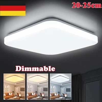 SUNNYDEAL ULTRASLIM LED DECKENLAMPE DECKENLEUCHTE DIMMBAR WOHNZIMMER LAMPEN 36W/48W