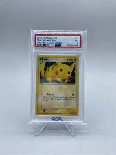 Pokemon EX Pikachu #74 Fire Red Leaf Green Reverse Foil Holo Psa 7
