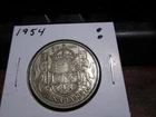 1954 - Canada half dollar - Silver - Canadian 50 cent
