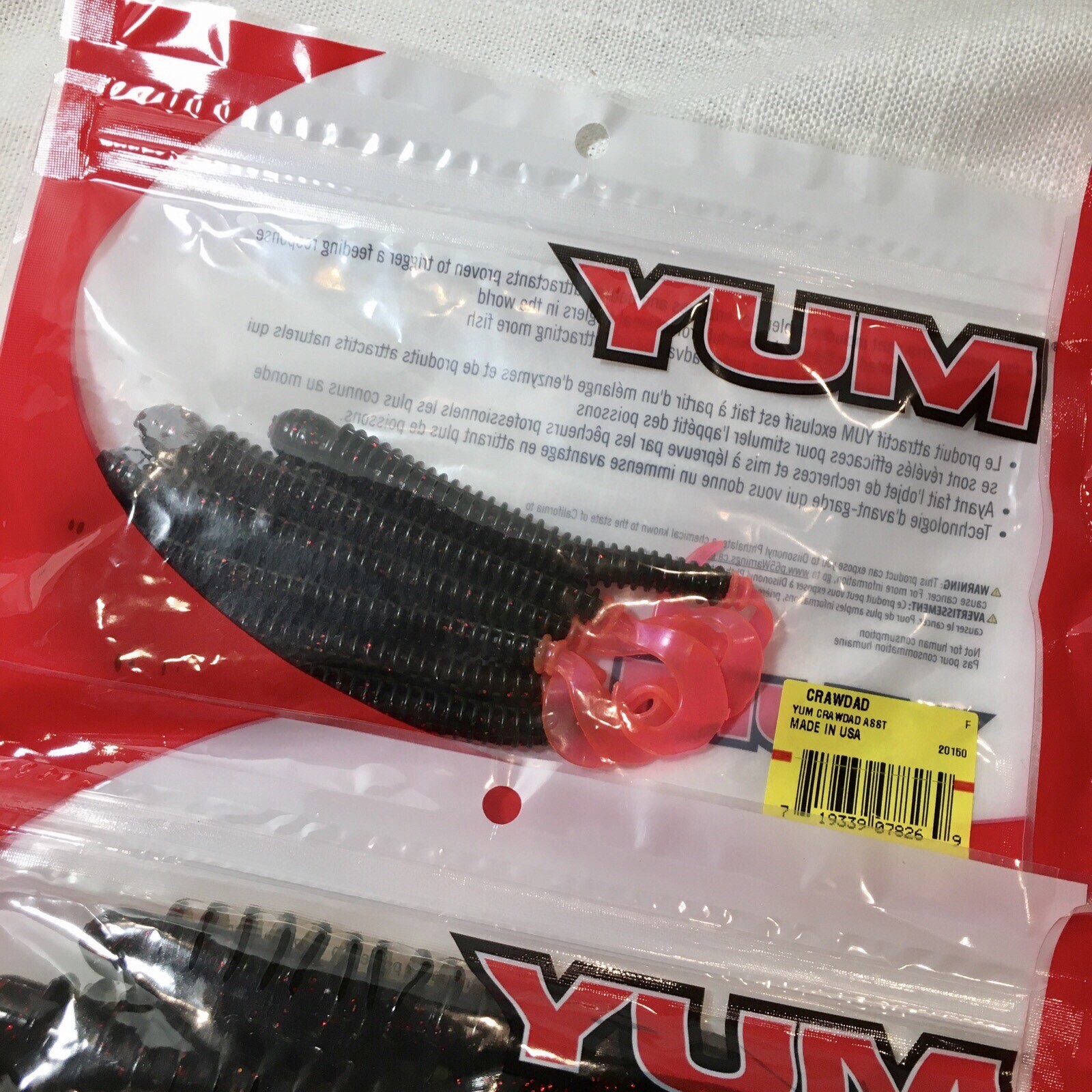 Yum Soft Plastic Fishing Bait Fish Lure Crawdad Tube Worm Assortment 12