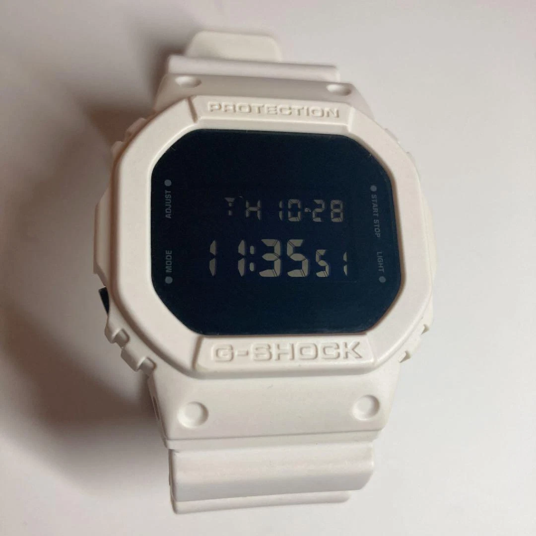 CASIO G-SHOCK DW-5600 White Digital Mens Watch Used 2n07040 | eBay