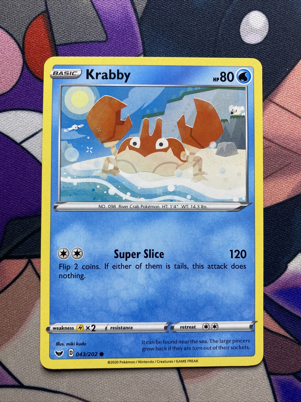 Pokemon TCG Sword and Shield Base Krabby 043/202