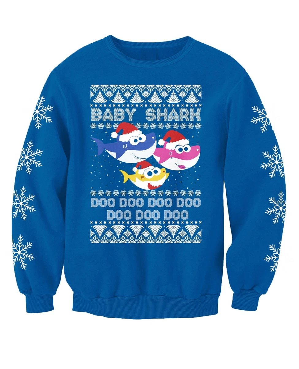 Baby shark top xmas jumper