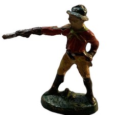 Vintage Elastolin Composition Wild West Western Cowboy Firing Revolver Figure