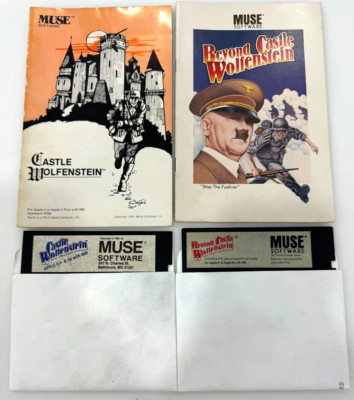 Apple Computer Inc. ゲームカセットと周辺機器 Apple Computer II+ / IIe Beyond Castle Wolfenstein + Wolfenstein +