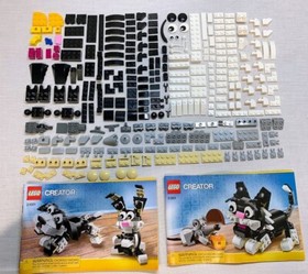 LEGO Creator 3in1 Furry Creatures 31021 rabbit/cat/dog Retired preowned no box