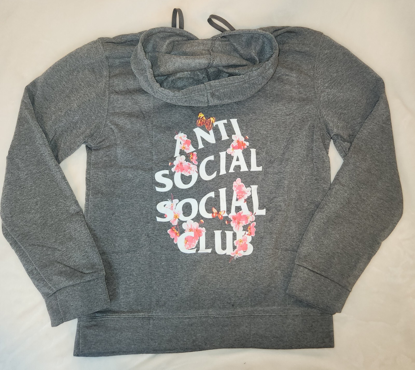 Hoodie With Graphic Print Color Gray Size Large-image