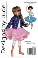 Rising Star, Doll Clothes Sewing Pattern for 12" VDC Anne Doll Tonner