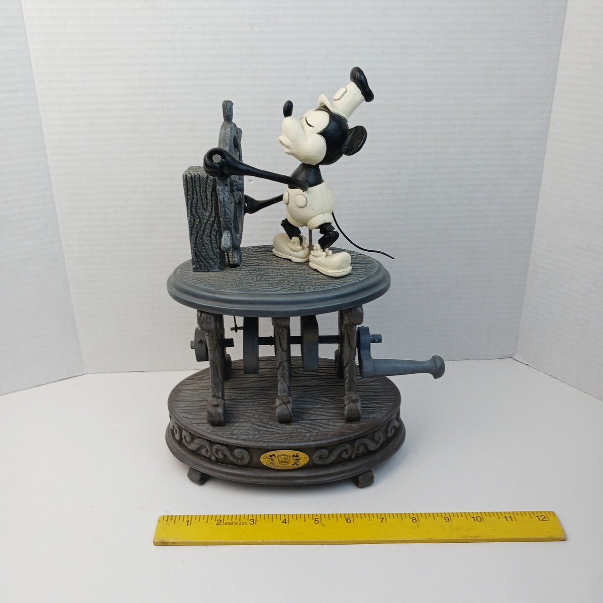 Disney Articulated Steamboat Willie Figure Crank Toy Limited