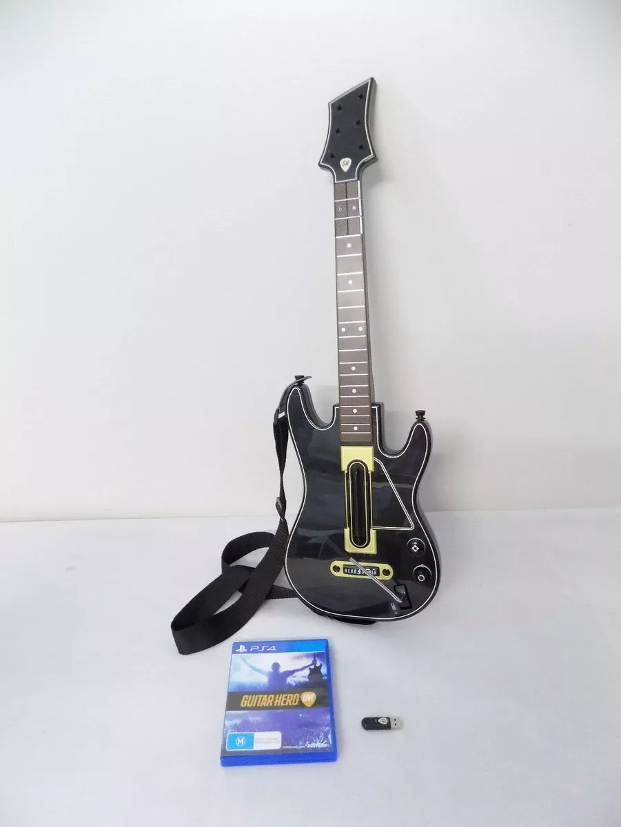 Ps4 Ps5 Playstation 4 / 5 Guitar Hero Live Bundle Guitar + Game + Dongle