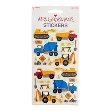 Mrs. Grossman's Stickers Vintage Construction Trucks Cement Dump Road Signs