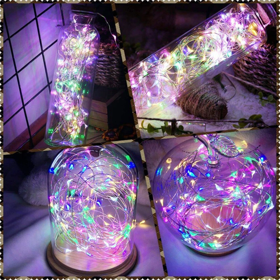 7-30M 50/100/200LED Copper Wire Party USB Twinkle LED String Fairy Lights Remote - Image 4 of 4