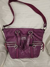 Coach Poppy Daisy Liquid Gloss 20047 Patent Leather HandBag Purse XMAS GIFT