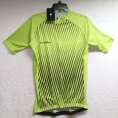 Cycle-Run Mens Short Sleeve With 3 Rear Pockets Size Large Bicycle Shirt