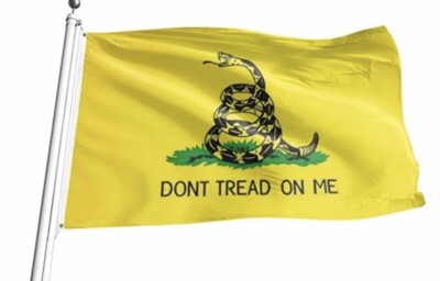 Don't Tread on Flag Banner Gadsden Tea Party Patriot Conservative New