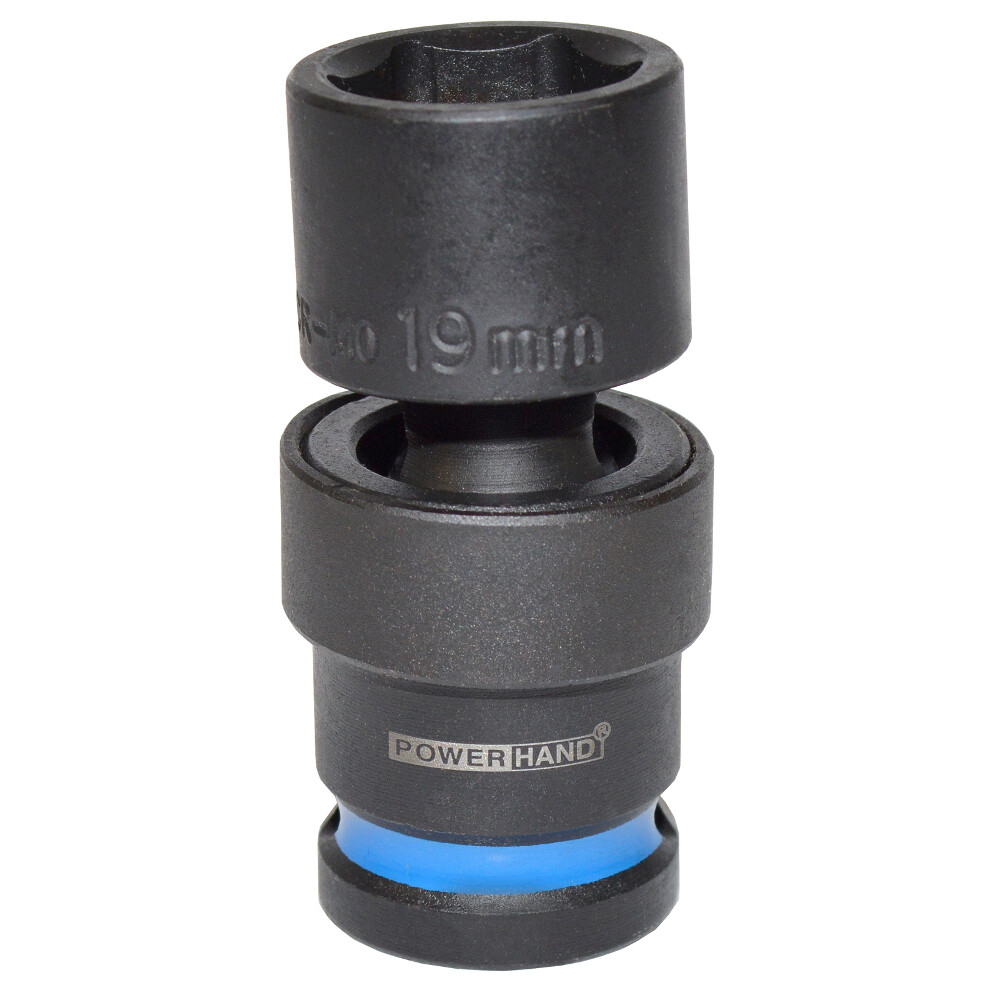 1/2"" Drive Shallow Swivel Impact Socket 19mm 6 Point