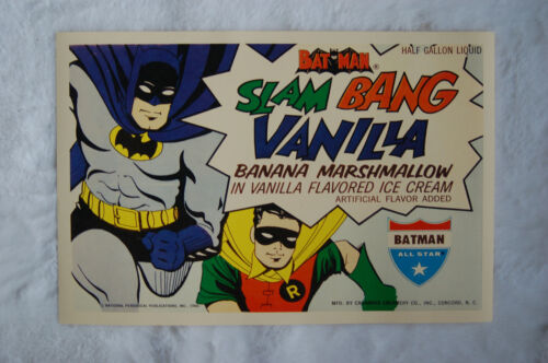 Batman Ice Cream Promo poster 1960s  Advertisment  - Photo 1 sur 1