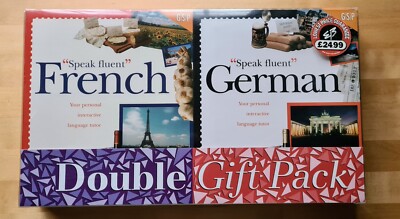 GSP ''Speak Fluent'' German & French Language Courses - Double Gift Pack - NEW