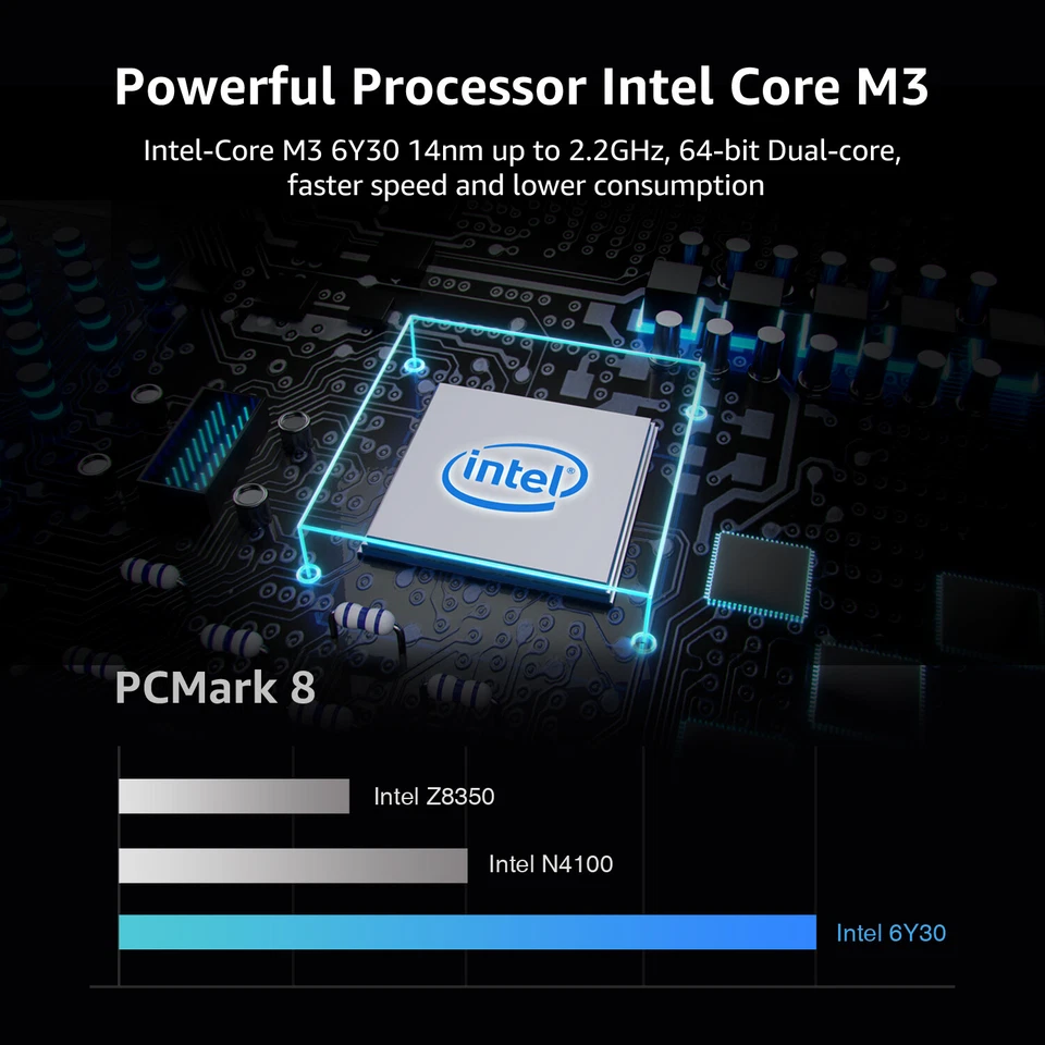 CHUWI GemiBook Laptop, 13.3'' IPS Glass, Intel Core, 12GB, 256GB SSD, Win10 Home - Image 2 of 4