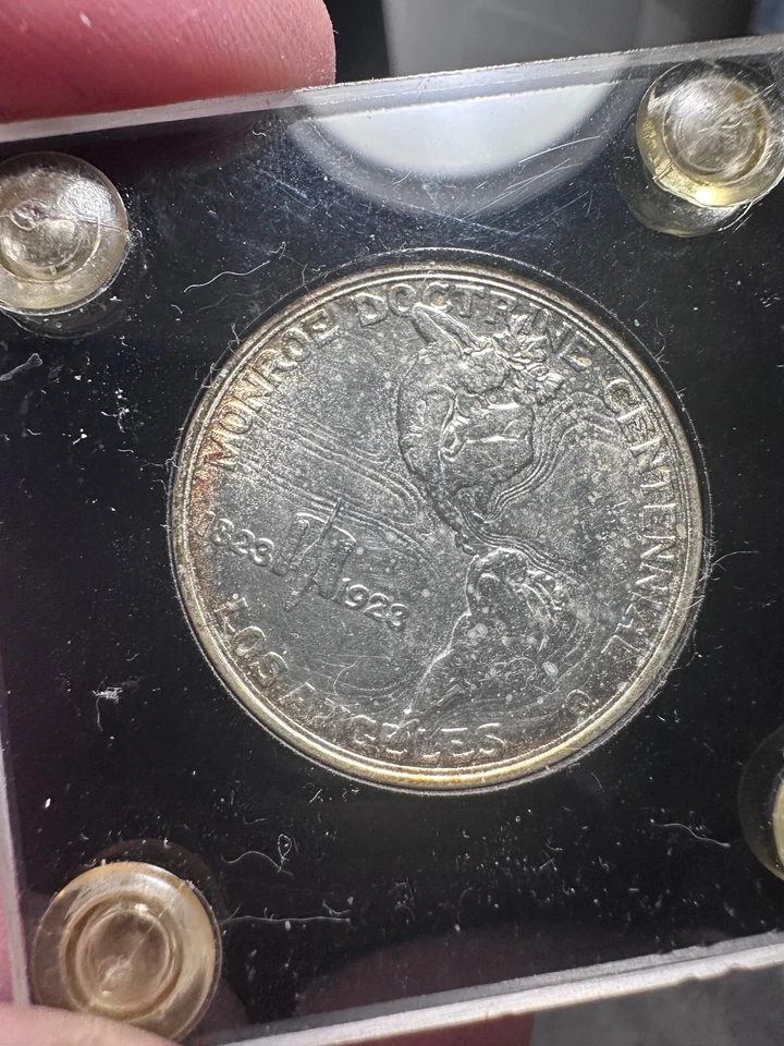 1923 S Monroe Adams Commemorative 90% Silver Half Dollar 50c  Lot 835 - Image 2 of 3