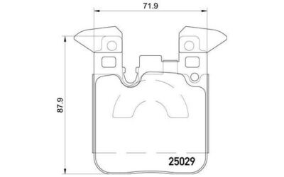 4x BREMBO Bremsbeläge hinten für BMW 4er-Reihe P 06 087 - Mister Auto