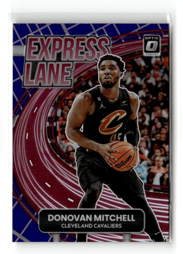 2022-23 Panini Donruss Optic - Express Lane Purple Prizm #6 Donovan Mitchell