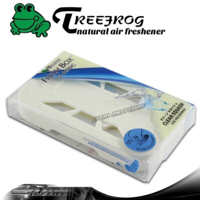 1X CLEAN SQUASH - TreeFrog Tree Frog Natural Xtreme Fresh Box Car Air Freshener