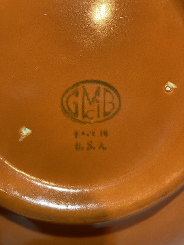 GMcB Gladding Mcbean Vintage Orange Bowl 11-1/4" - Picture 7 of 7