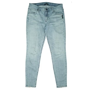 SILVER Damen Jeans Avery Skinny Stretch Hose XL 40 W31 L29 blau weiß gestreift - Bild 1 von 4